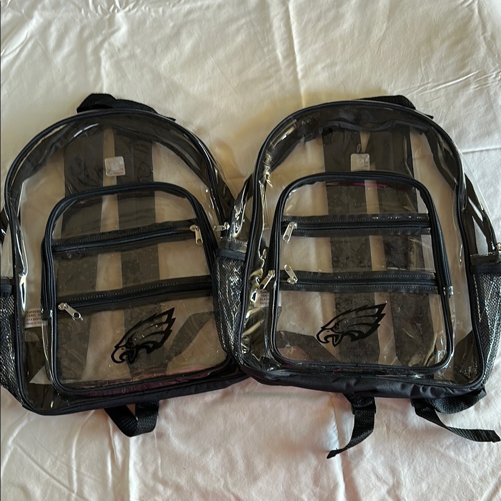 Clear Black Backpack